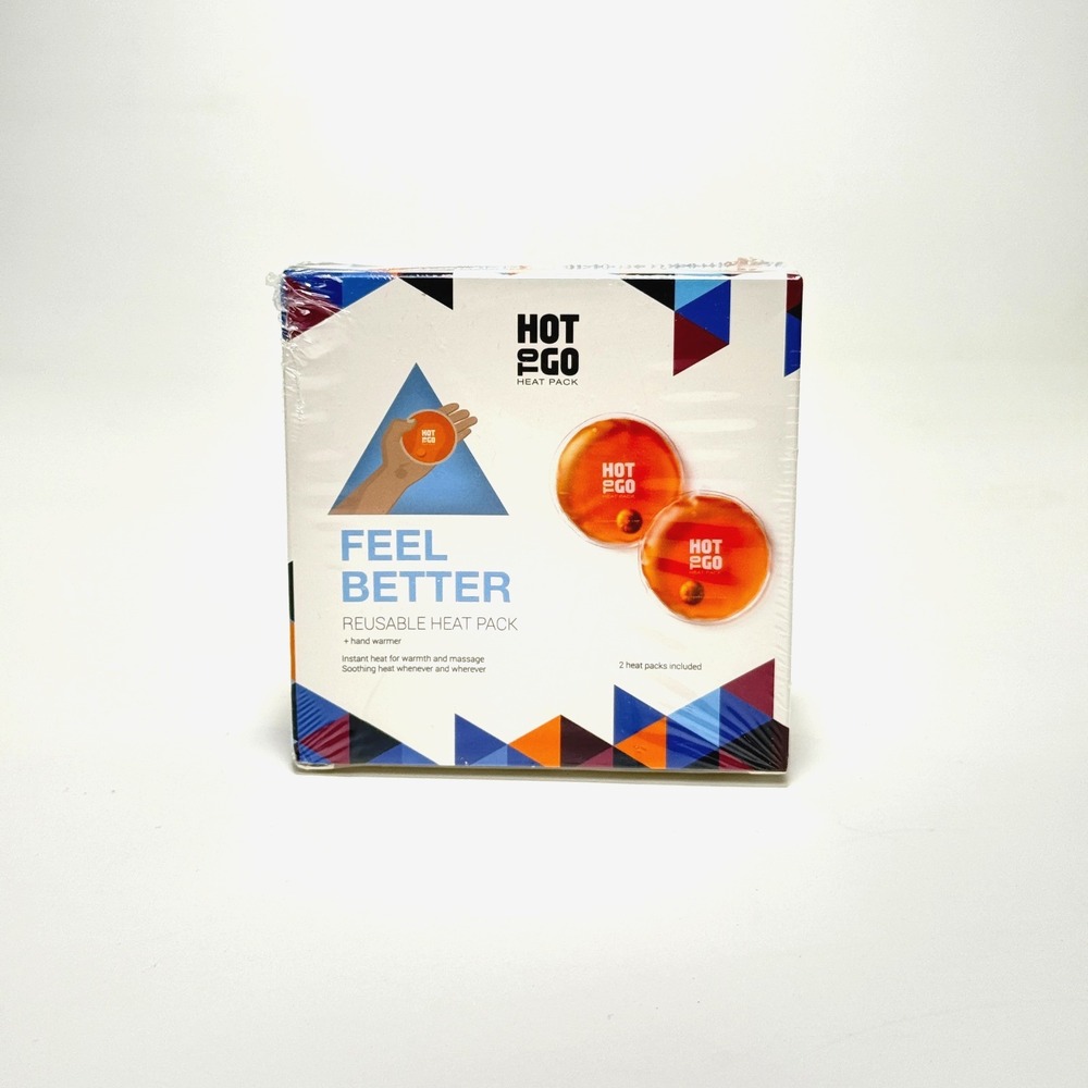 Hot To Go Reusable Heat Packs, Hand Warmer, 2 Heat Packs In Box NEW, SEALED